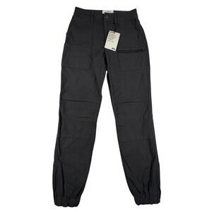 REI Co-op Trailsmith Jogger Pants Womens 0 (26) Pirate Black Cargo Hiking NEW